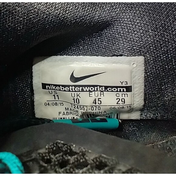 Nike LeBron James 12 XII Low “Black Green Metallic Gold” US men's 11  724557-070 - Picture 13 of 14